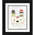 thumbnail image 1 of Robinson, Tamara 12x14 Black Ornate Wood Framed with Double Matting Museum Art Print Titled - Tribal Bunnies, 1 of 4