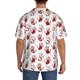 thumbnail image 3 of Balery Red Bloody Scary Hands2 Camisa Casual de Manga Corta con Botones para Hombre, Texturizada, Estilo Cubano, para Playa, Verano-4X-Large, 3 of 5