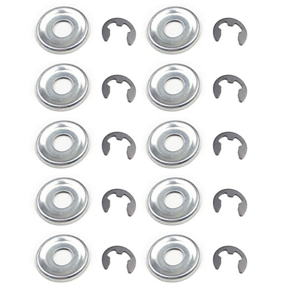 10Pcs Clutch Washer E-Clip For-Stihl Ms260 290 024 Ms240 Ms250 Ms440 460 Ms660 Passive Disc Sprocket Retainer Circlip Set