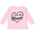 thumbnail image 3 of Inktastic I Love My Mommy in Black Chalk Heart Boys or Girls Long Sleeve Toddler T-Shirt, 3 of 5