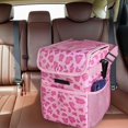 thumbnail image 3 of GUOOL Car Trash Can Automotive Accessory Easy to Install Leakproof Hanging Garbage Bin Pink, 3 of 6