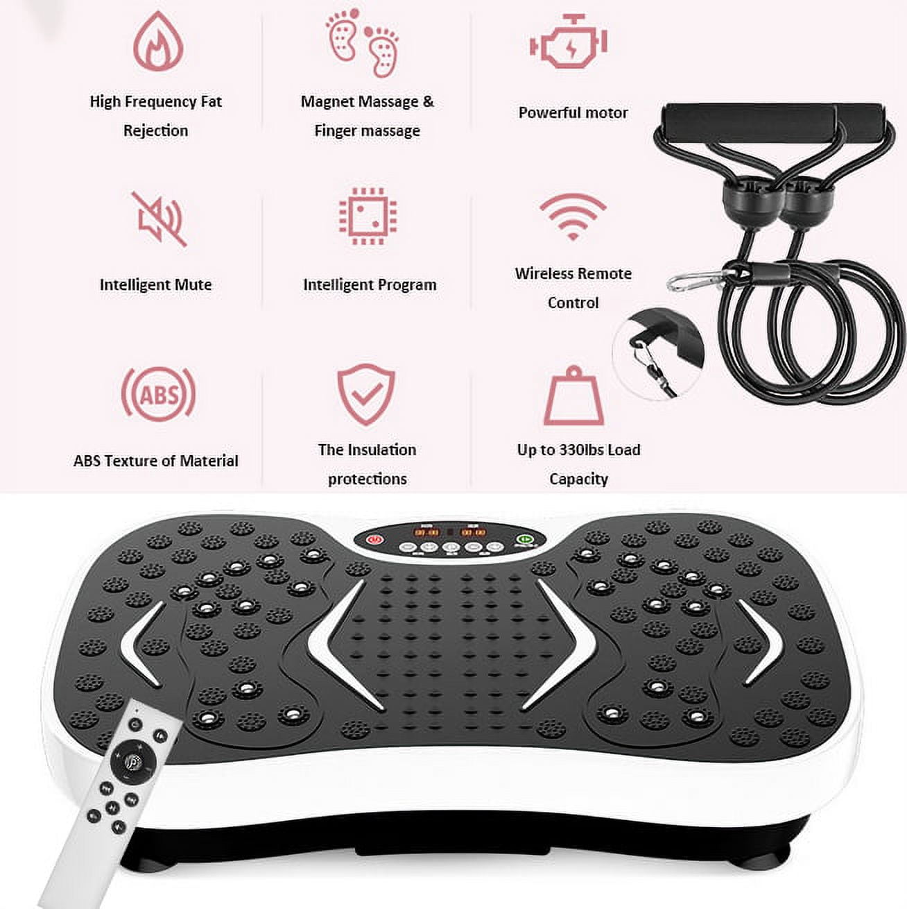 iMeshbean 200W Vibration Platform Plate Exercise Machine Power Fit Body Workout Fitness Standing Shaking Machine 99 Levels