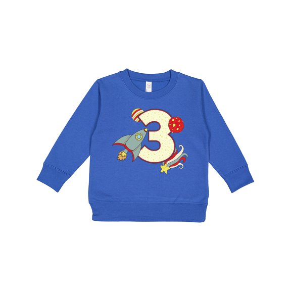 Inktastic 3rd Birthday Outer Space Theme Toddler Sweatshirt