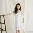 thumbnail image 1 of Vestidos de niña, primavera y verano, vestidos de encaje para niños, vestidos de malla, vestidos de princesa para niños, 1 of 6