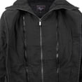 thumbnail image 2 of Maximos Men's Multi Layered Belted Norfolk Trench Pea Coat Jacket, 2 of 5