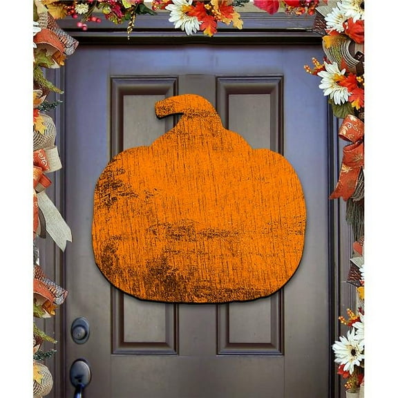 24 x 18 in. Pumpkin Rustic Halloween Door Decor