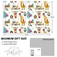 thumbnail image 2 of Injueey 6x papel de regalo de animales de dibujos animados no tóxico e inodoro para envolver regalos seguros y saludables Kits de decoración para fiestas PZ003-6, 2 of 6