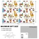 thumbnail image 1 of Inteprter Papel de regalo de animales de dibujos animados, no tóxico e inodoro, para envolver regalos seguros y saludables, 6 pack/lote Kits de decoración para fiestas, 1 of 6