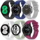 thumbnail image 1 of Paquete de 6 correas compatibles con Samsung Watch 4 de 40 mm y 44 mm/Galaxy Watch 4 Classic de 46 mm y 42 mm, correa deportiva de repuesto de silicona suave con cierre plateado., 1 of 5