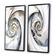 thumbnail image 3 of Designart "Abundance in Light Blue Spiral IV" Fractals Framed Wall Art Set Of 2 - Transitional Blue Framed Wall Art Set Of 2, 3 of 6