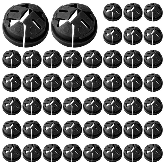 100pcs Push-in Cable Connectors,3/8-1/2 Inch Push in Connector Plastic Electrical Box Wire for Romex 1/2 Inch Knockouts