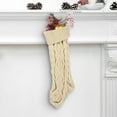 thumbnail image 4 of Large Knitted Christmas Stockings - Festive Tree Hanging Ornaments, Soft Plush Candy Gift Bags for Fireplace Mantel, Traditional Christmas Stockings for Holiday Decor, 4 of 6