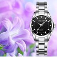 thumbnail image 4 of Womens Rhinestone Quartz Watch Ladies Dress Waterproof Stainless Steel Wrist Watches, 4 of 5