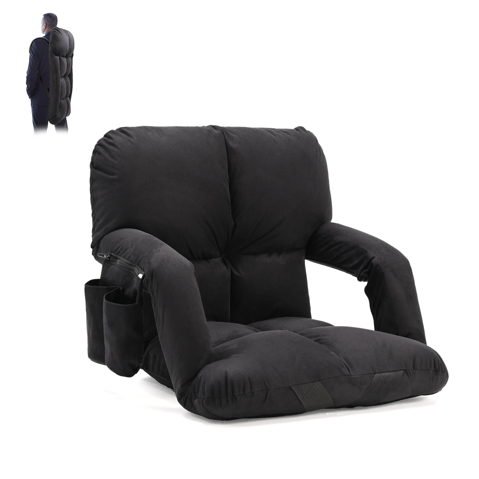 Portable Adjustable Stadium Seat Cushion - BAS059 - IdeaStage Promotional  Products