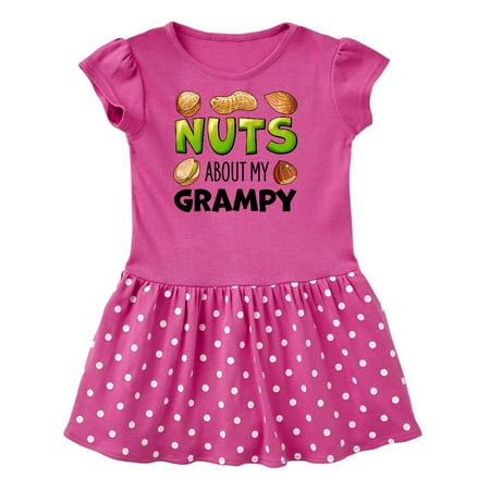 

Inktastic Nuts About My Grampy Peanut Almond Pistachio Gift Toddler Girl Dress