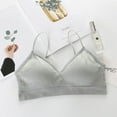 thumbnail image 2 of Odeerbi Seamless Bras for Women 2025 No Underwire One Piece Everyday Underwear Wrap Chest Bras Gray, 2 of 3