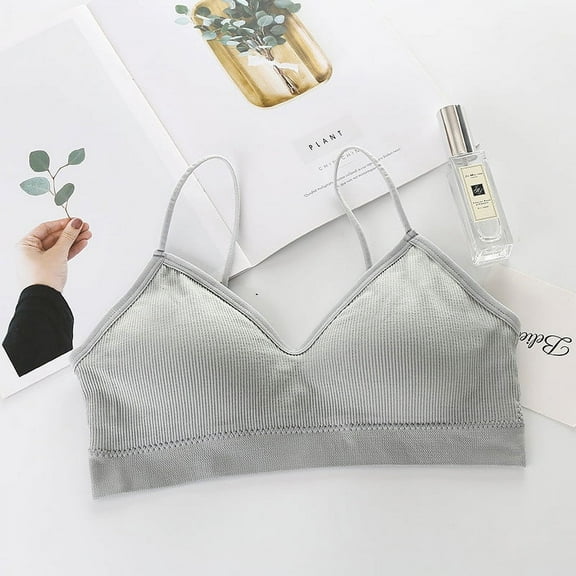 GaThRRgYP Bras for Women GaThRRgYP Women's Bra Wire Free Underwear OnePiece Bra Everyday Underwear Wrap Chest without Steel Ring Bras