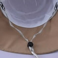 thumbnail image 2 of CoCopeaunts Bucket Hat Women Summer Drawstring UV Protection Big Brim Solid Color Fisherman Hat with Chin Strap Bow Beach Cap, 2 of 8