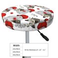 thumbnail image 2 of Uemuo Rabbit And Hedgehog Pattern Round Bar Stool Seat Covers Washable Stool Cushion Slipcover Elastic Bar Chair Covers-14 inch, 2 of 7