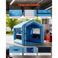 thumbnail image 6 of Inflatable Paint Booth 9.84x8.2x8.2ft with 550W Blower Air Filter System Triangular Roof for Bicycle Motorcycle Automotive Painting, 6 of 6