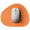 Sunset Orange, variant on PROMATTOO Small Mouse Pad for Laptop 2/4 Pack,Oval & Waterdrop,Vegan Leather Mini Travel Mouse Pad,Waterproof, Non-Slip