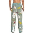 thumbnail image 3 of Daiia Cute Farm Birds Men's Sleep Pant with Pockets and Drawstring,Pajama Pants-XX-Large, 3 of 9