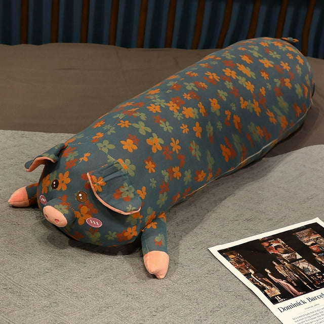 Xihbxyly Bonita Almohada de Cerdo, Suave y Cómoda, con Forma de Corazón y Un Motivo Floral Único, Ideal para Relajarse y Dar Soporte, Regalo para Tus Seres Queridos. Solo Incluye Funda de Almohada, 5