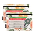 thumbnail image 5 of FORMRS 2 Pack Pencil Pouch for 3 Ring Binder with Clear Window Zipper Case, Watercolor Orange, 5 of 6