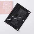 thumbnail image 5 of Kugisaki 2 Pcs Binder Pencil Pouches Pencil Pouch for 3 Ring Binder Mesh Zipper Pouch Case for Office Supplies, 5 of 7