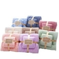 thumbnail image 5 of Towel Set (Towel + Bath Towel) 2 in 1 Cotton Bath Towel & Face Towel Towel Bath Towel Combination Set Thickened Absorbent Combination Towel(2Pc) Towel, 5 of 9