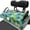 Palm Tree Tropical, variant on XYZCANDO Starfish and Seashell Pattern Golf Cart Seat Covers with Pockets, Easy to Install Golf Cart Seats Cushion Fit for Club Car