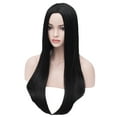 thumbnail image 4 of RightOn 25" Black Wig Long Straight Wig Women Black Wig with Wig Cap, 4 of 7