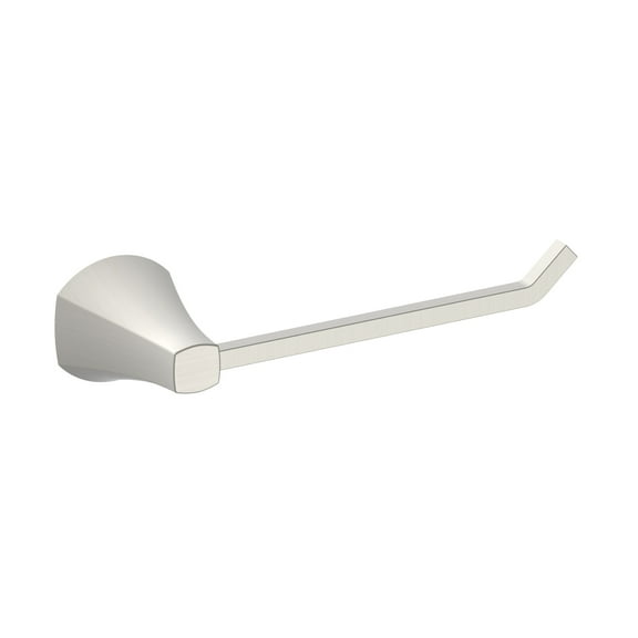 Better Homes & Gardens Simple Flare Style Wall Mount Toilet Paper Holder Satin Nickel Finish