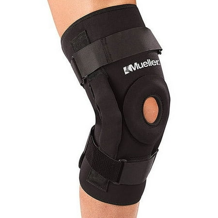 Mueller Hinged Knee Brace Deluxe, Black, XX-Large