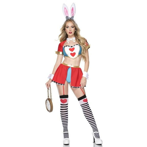 Sky Hosiery 71170-SM Womens Rabbit Wonderland Costume, Multi Color - Small & Medium - 5 Piece