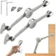 thumbnail image 1 of Bisagras para puerta de armario, 2 piezas Bisagra de soporte de tapa de cierre suave con tornillos y llave Allen, soporte de bisagra para muebles, bisagra de soporte de tapa para armario, 1 of 5