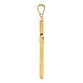 thumbnail image 2 of 14k Yellow Gold Hollow Cross Pendant Charm, 2 of 4