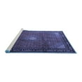 thumbnail image 2 of Ahgly Company Machine Washable Indoor Rectangle Medallion Blue Traditional Area Rugs, 8' x 12', 2 of 4