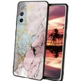 thumbnail image 1 of Compatible with Samsung Galaxy S20 Phone Case, Marble-Pink-Purple-Blue-Grey-01 Case Men Women, Flexible Silicone Shockproof Case for Samsung Galaxy S20, 1 of 1