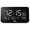 Black, variant on Braun Digital Alarm Clock with Date, Month and Temperature Displayed, Negative LCD Display, Quick Set, Crescendo Beep Alarm in White, model BC10W.