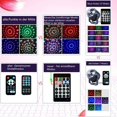 thumbnail image 4 of Mirror Ball with 15 LED Lights Disco Ball Light Disco Light Effects RGB LED for Halloween Deco, Kids, Club Party.., 4 of 4