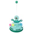 thumbnail image 5 of Interactive Cat Toy, Interactive Cat Toy with 3 Ball Tracks Safe Durable Anti Slip Easy Assembly Family Indoor Rotating Kitten Toy Suitable for All Cats, 5 of 5
