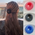 thumbnail image 4 of Velvet Hair Claw Women Bun Crystal Horsetail Hair Clip Bird Nest Expanding Hair Accessories Female Ponytail, 4 of 10