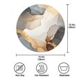 thumbnail image 7 of WOBOGO Brown Petal Texture Round Placemats Set of 6 Heat Resistant Washable Kitchen Table Decorations 15.4in, 7 of 7