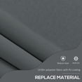 thumbnail image 6 of 5 Pack 4 Ft Manual Retractable Awning Freestanding Patio Shade UV Resistant Easy Installation for Window Door Dark Gray, 6 of 7