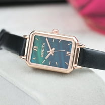 Ausyst Watch for Women Light Luxury Retro Temperament Ladies Watch Malachite Green Square Ladies Watch
