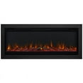 thumbnail image 4 of Real Flame 49" Wall Mounted Recessed Electric Fireplace Insert in Black, 4 of 21