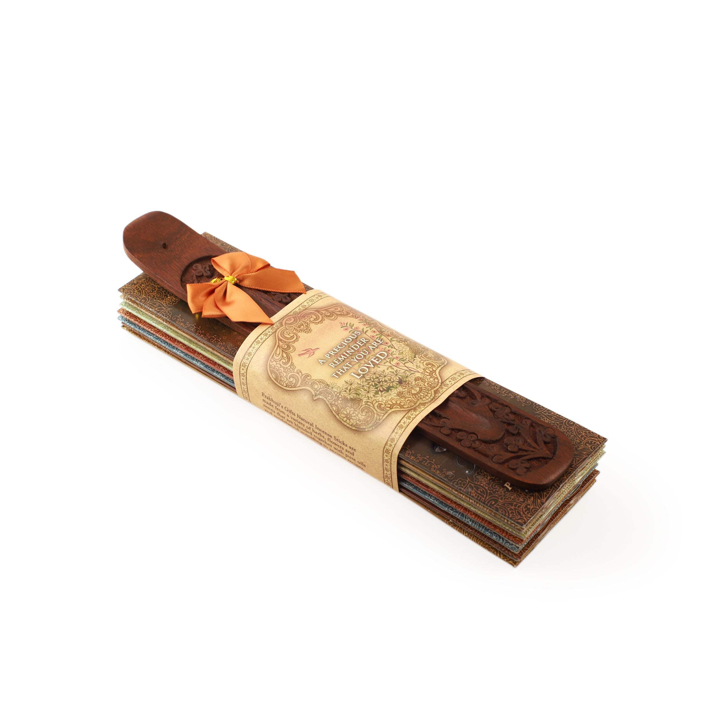 Incense Gift Set - Flat Burner + 7 Harmony Incense Stick  greeting A Precious Reminder that You are Loved