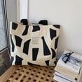 thumbnail image 3 of Jinsinto Grand Sac Fourre-Tout en Toile pour Femmes Voyage École Travail Quotidien Sac à Main Épaule, 1 Pce, 3 of 4