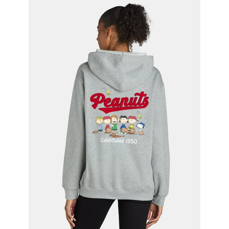 Peanuts Women's Chenille Graphic Hoodie, Sizes XXS-XXL Peanuts Women's Chenille Graphic Hoodie, Sizes XXS-XXL